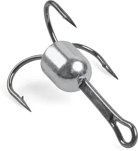 Ganchos agudos con peso, 5 ganchos de enganche, ganchos de pesca grandes con peso para agua salada, gancho de enganche para atún, pez espada,