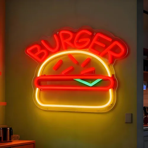 Miniatura 11 de Letrero de neón con texto en inglés «Happy Music» para decoración de pared, letras iluminadas para negocios, letreros de fiesta de cumpleaños