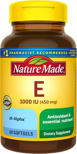 Miniatura 4 de Nature Made cápsulas de vitamina E dl-Alpha 1000 UI, cápsulas blandas 60 unidades (Paquete de 2)
