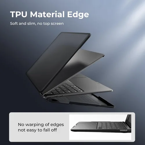 Miniatura 5 de BlueSwan Estuche de carcasa rígida anti-grietas compatible con MacBook Air de 13 pulgadas, chip M1 modelos A2337 A2179 A1932 de 2018-2021