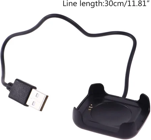 Miniatura 3 de Cable de carga negro para reloj inteligente HW22, cargador de reloj inteligente, magnético, soporte de muelle, cables adaptadores de cable USB