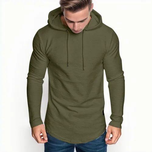 Miniatura 4 de EELHOE Men's Sweatshirts Novelty Long Sleeve Lightweight Tops with Hood Regular Fit Breathable Stylish Pullover