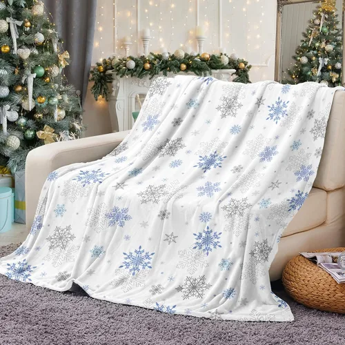 Miniatura 8 de Tupmnbry Manta Decorativa de Navidad Manta de Gato Navideño Estampada Súper Suave de Franela Polar Mantas de Invierno Afelpadas Difusas Cálidas