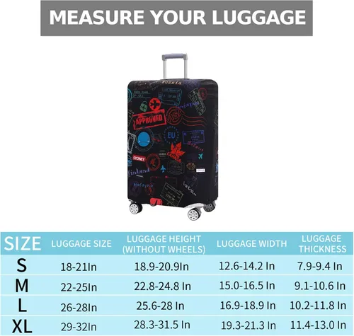 Miniatura 6 de Travelkin - Funda lavable para proteger contra rayones para maletas de 18-32 pulgadas