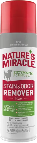 Nature's Miracle Aerosol espumoso removedor de manchas y olores para perros, 17.5 onzas (P-68340)