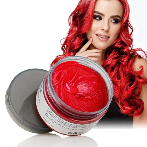 Miniatura 6 de NYKKOLA Cera unisex para el cabello, tinte de color crema para peinar, pomada de peinado natural, lavable temporal, fiesta cosplay (gris mate ceniza)