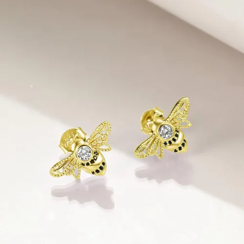 Miniatura 3 de POPKIMI Pendientes de plata de ley con ópalo con diseño de animales de lobonarwhalranaabejamariposatortuga marina para mujeres y niñas, regalos