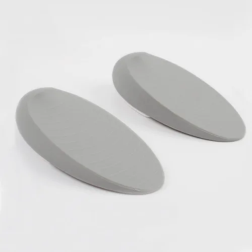 Miniatura 16 de HOMOTEK Paquete de 2 topes de puerta de goma con forma de cuña para puertas de puerta, protectores de pared para piso e parte inferior de la puerta