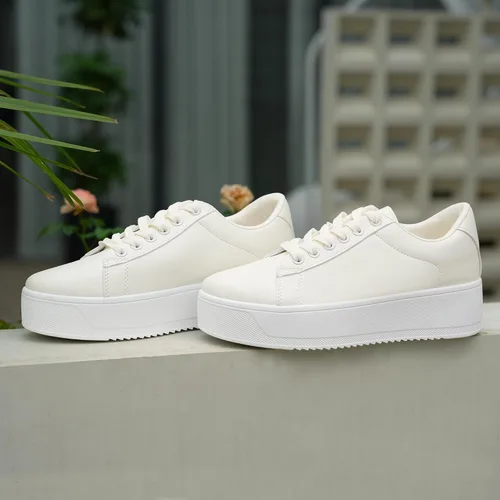 Miniatura 6 de JABASIC Zapatos deportivos de moda para mujer, con cordones, elegantes y cómodos para caminar