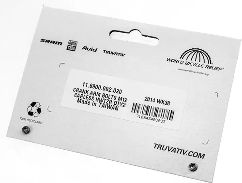 Miniatura 3 de Truvativ Pernos de manivela de acero sin tapa M12
