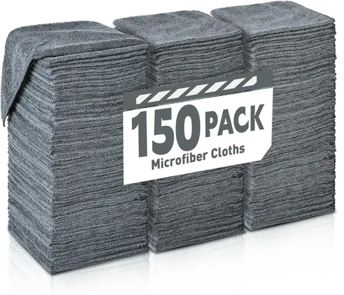 Miniatura 11 de TEAWOO Paños de limpieza de microfibra, paquete de 50 toallas de microfibra a granel, toallas para automóviles y hogar, trapos de limpieza de 5 5
