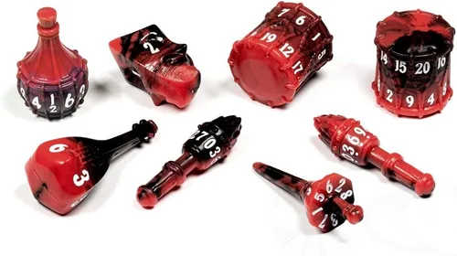 Miniatura 12 de PolyHero Wizard Dice Set – Acid Splash Polyheadral Shaped Dice for D&D & RPG - Role Playing Games 8-Piece Themed Set, Unique Gift for Tabletop