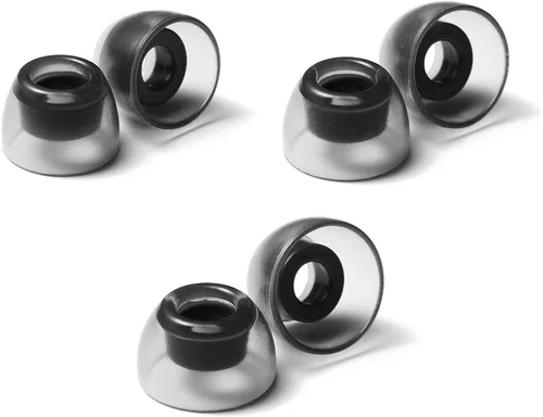 Miniatura 8 de AZLA SednaEarfit - Cristal para TWS (talla S/MS/M) 3 pares, puntas de repuesto para auriculares con cancelación de ruido, para Galaxy Buds 2/Airpods