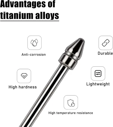 Miniatura 2 de Puntas finas de aleación de titanio de ajuste universal, no desgastadas, compatibles con BOOX Pen 2 Pro, iReader, IFLYTEK, Lamy AL-Star digital