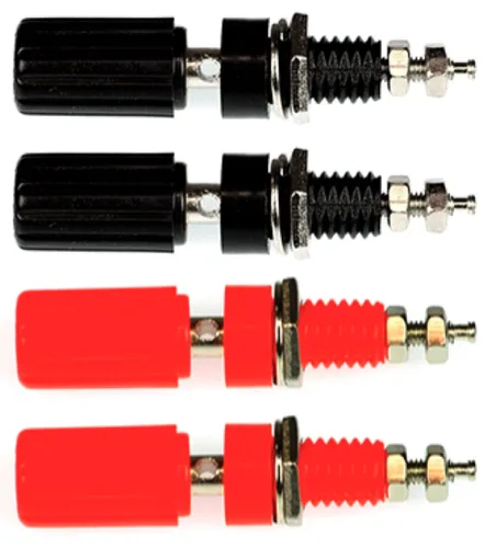 Miniatura 5 de CESS Conector de terminal de amplificador de poste de unión Banana Plug Jack Socket Panel/Conectores de montaje en chasis - Longitud: 1.8