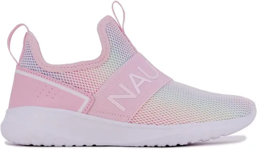 Miniatura 3 de Nautica Tenis deportivos sin cordones para niñas jóvenes, elegantes zapatos para correr y tenis para niños pequeños y grandes