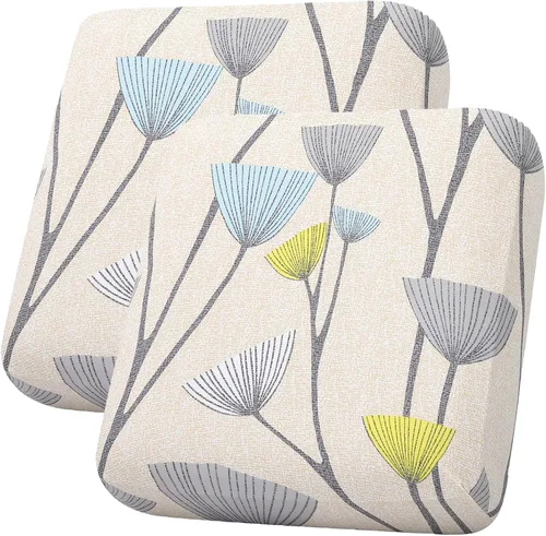 Miniatura 107 de hyha Fundas de cojín estampadas para sofá al aire libre, fundas florales lavables para muebles de patio, exteriores, funda de repuesto para asiento