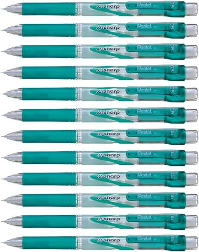 Miniatura 4 de Pentel e-Sharp – Lápiz mecánico de cilindro negro, caja por docena, Negro