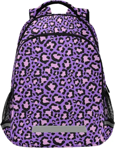 Miniatura 36 de MNSRUU Mochila escolar con correa para el pecho, mochila para laptop Galaxy Planets, mochila de senderismo de viaje para niños y niñas, Animal 031