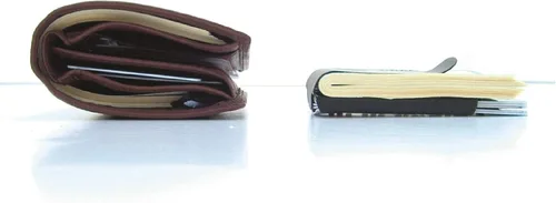 Miniatura 4 de Storus Smart Money Clip + cartera de bolsillo para tarjeta de crédito Minimalista de metal delgado de doble cara Acero inoxidable pulido hombres
