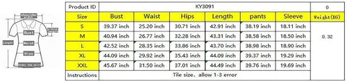 Miniatura 5 de Yuopeid Women's Summer 34 Sleeve Splash-ink Irregular Sweatshirt Top Bodycon Long Pants 2 Piece Outfits