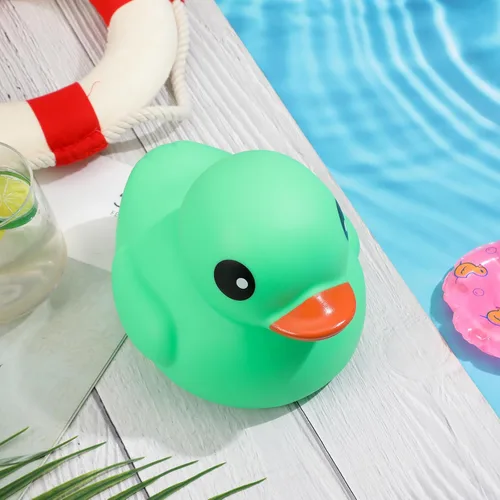 Honoson Pato de Goma Gigante de 6.89 Pulgadas Pato de Goma Grande Patito Grande Juguete de Baño con Sonido Chirriante para Verano Baby Shower Fiesta