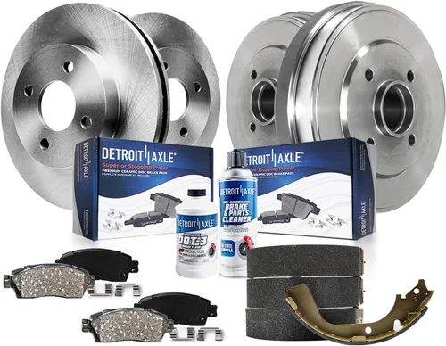 Miniatura 40 de Detroit Axle - Kit de frenos para Toyota Camry 2005-2006 [modelos XLE SE], frenos de disco Rotores Pastillas de freno de cerámica Reemplazo: 11.65