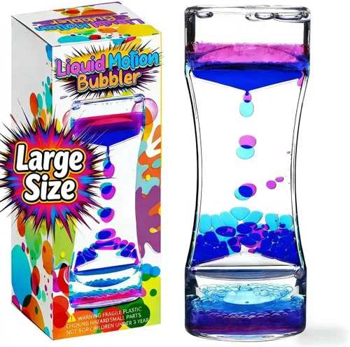 Miniatura 7 de Liquid Motion Bubbler - Juguetes sensoriales visuales para niños y adultos, juguete de burbujas grandes y relajantes, colorido juguete de arena