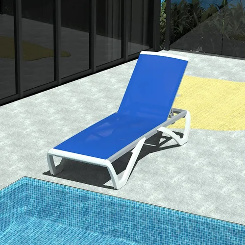 Miniatura 14 de Domi - Tumbona de aluminio para exteriores con respaldo ajustable, para playa, patio, balcón, piscina (1 silla marrón)
