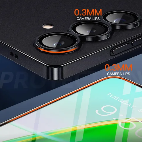 Miniatura 5 de Funda delgada diseñada para Samsung Galaxy S25+ Plus, acabado mate fino como papel, antihuellas dactilares y no se pone amarillento, funda ultra