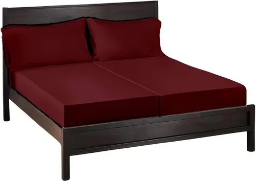 Miniatura 22 de SlumberWell Giza Sheets Twin - Sábanas de 100% algodón egipcio Giza - Juego de 4 piezas - Tamaño individual - Gris oscuro sólido