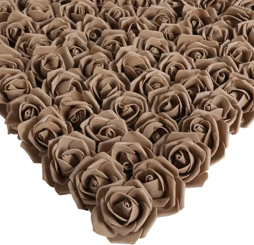Miniatura 31 de Rosas artificiales, 200 piezas de cabezas de flores de rosas artificiales para manualidades, rosas de espuma de 1.97 pulgadas, cabezas de rosas Rosa