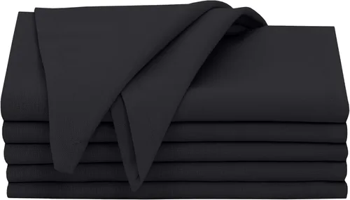 Miniatura 9 de Ruvanti - Servilletas de tela, paquete de 6, 45x45 centímetros, 100% algodón, lavables, suaves y absorbentes, perfectas para bodas, cenas de Belleza