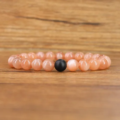 Miniatura 6 de COAI Pulseras a juego de piedra de ónix de larga distancia para parejas