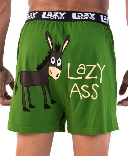 Miniatura 62 de Lazy One Divertidos boxers de animales, ropa interior humorística, novedosos pantalones cortos, regalos de broma para hombres