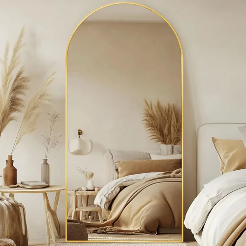Miniatura 13 de Espejo de longitud completa, espejo arqueado grande de 76"x34", espejos de pie grandes, espejos altos para cuerpo, espejo de piso para dormitorio