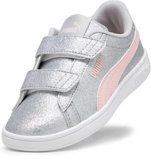 Miniatura 4 de PUMA Tenis unisex Smash 3.0 de cuero con velcro para niños