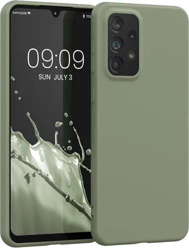 Miniatura 60 de kwmobile Funda compatible con Samsung Galaxy A23 4G / 5G - Funda de silicona TPU metálica suave y delgada - Rojo oscuro metálico