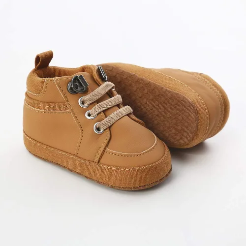 Miniatura 3 de SOFMUO Zapatos deportivos de piel sintética para bebés, niños y niñas, con suela de goma suave, mocasines Oxford para recién nacidos