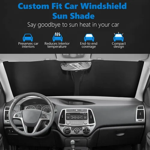 Miniatura 4 de Parasol para parabrisas de ajuste personalizado para Honda Accord Sedan 2018, 2019, 2020, 2021, 2022, actualización, plegable, protector de 6 capas