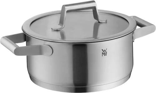 Miniatura 7 de WMF Comfort Line Advantage - Juego de cacerolas de inducción de 5 piezas con tapa de vidrio, acero inoxidable mate Cromargan, escala, apilable, sin