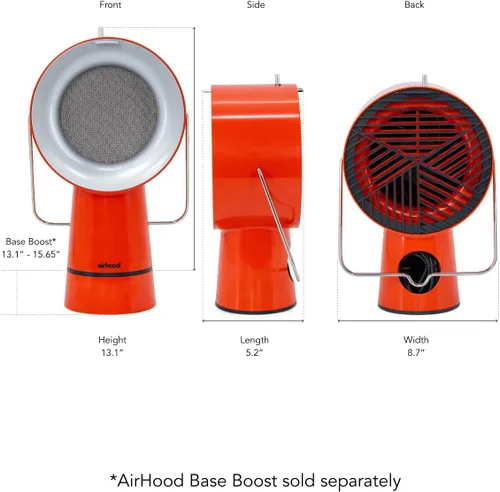 Miniatura 8 de AirHood Campana extractora con cable Extractor de cocina portátil con 2 filtros de aire de carbón activado y filtro de aceite de acero inoxidable