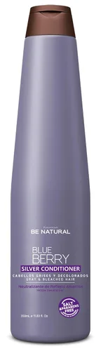 BE NATURAL PLACENTA LIFE Blueberry Silver Acondicionador – Equilibra los tonos amarillentos y proporciona sedosidad – Cierra las cutículas