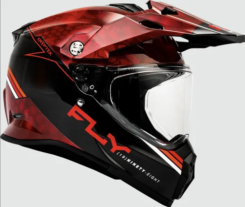 Miniatura 4 de Fly Racing - Casco Trekker Conceal (rojo/negro, talla XL)