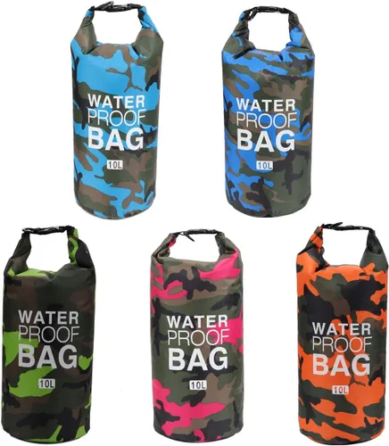 Miniatura 4 de Bolsa seca impermeable de 2L/5L/10L/15L/20L/30L, saco enrollable que mantiene el equipo seco para kayak, rafting, navegación, natación, campamento