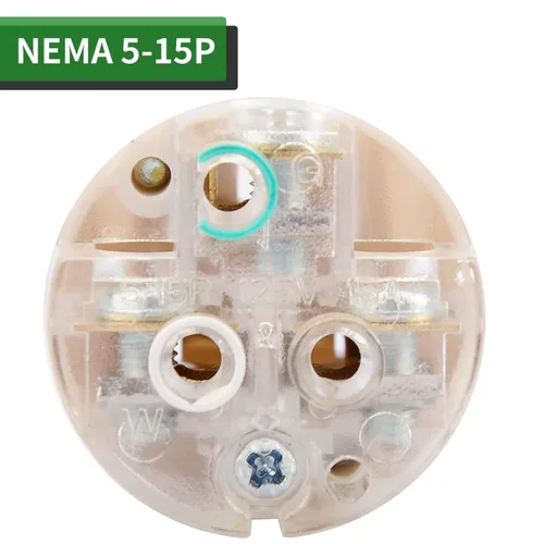 Miniatura 5 de RVGUARD extremos de cable de extensión macho y hembra, juego de enchufe y conector de repuesto de hoja recta de 15 A 125 V de servicio pesado, tipo