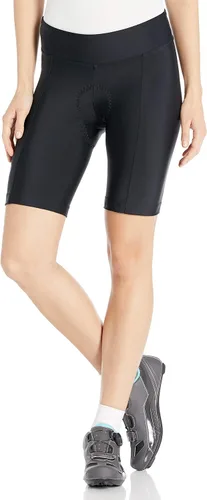 PEARL iZUMi Pantalones cortos de ciclismo Quest de 8.5 pulgadas para mujer, acolchados y transpirables con tela reflectante