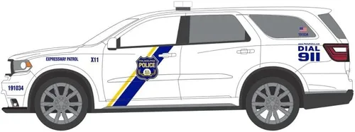 Miniatura 2 de Dodge Durango Policía 2019, color blanco - Greenlight 42990E/48-1/64 Escala Diecast Model Toy Car