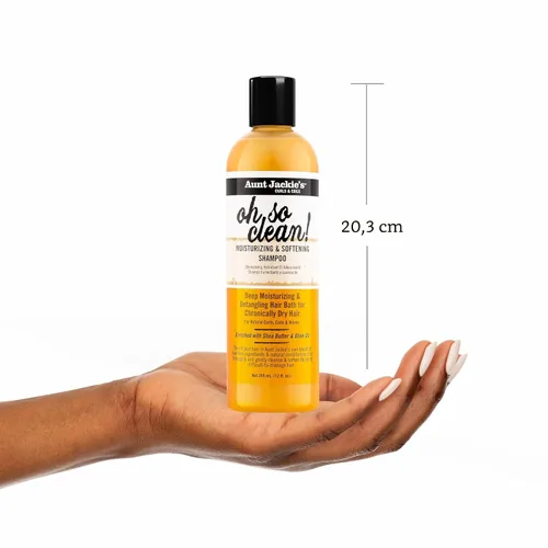 Miniatura 6 de Aunt Jackie's Curls and Coils Oh So Clean Champú Hidratante Profundo y Suavizante para Cabello para Rizos Naturales, Espirales y Ondas, Enriquecido