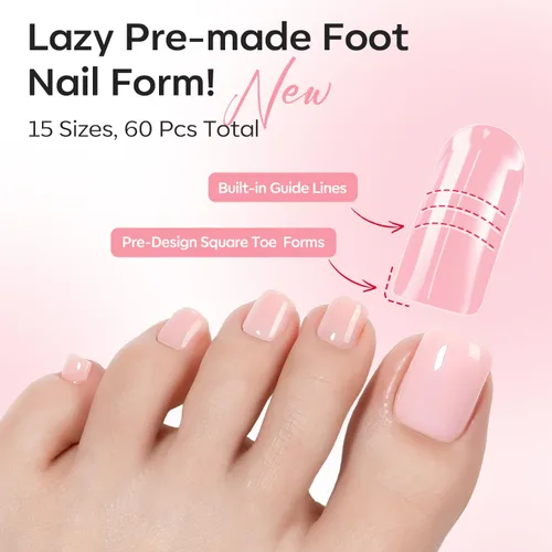 Miniatura 5 de Modelones Poly Gel Nail Kit 30 Colors with 8 W Nail Lamp Pink Yellow Golden Nude Nail Forms Slip Solution Builder Thickening Manicure Tools Polygel